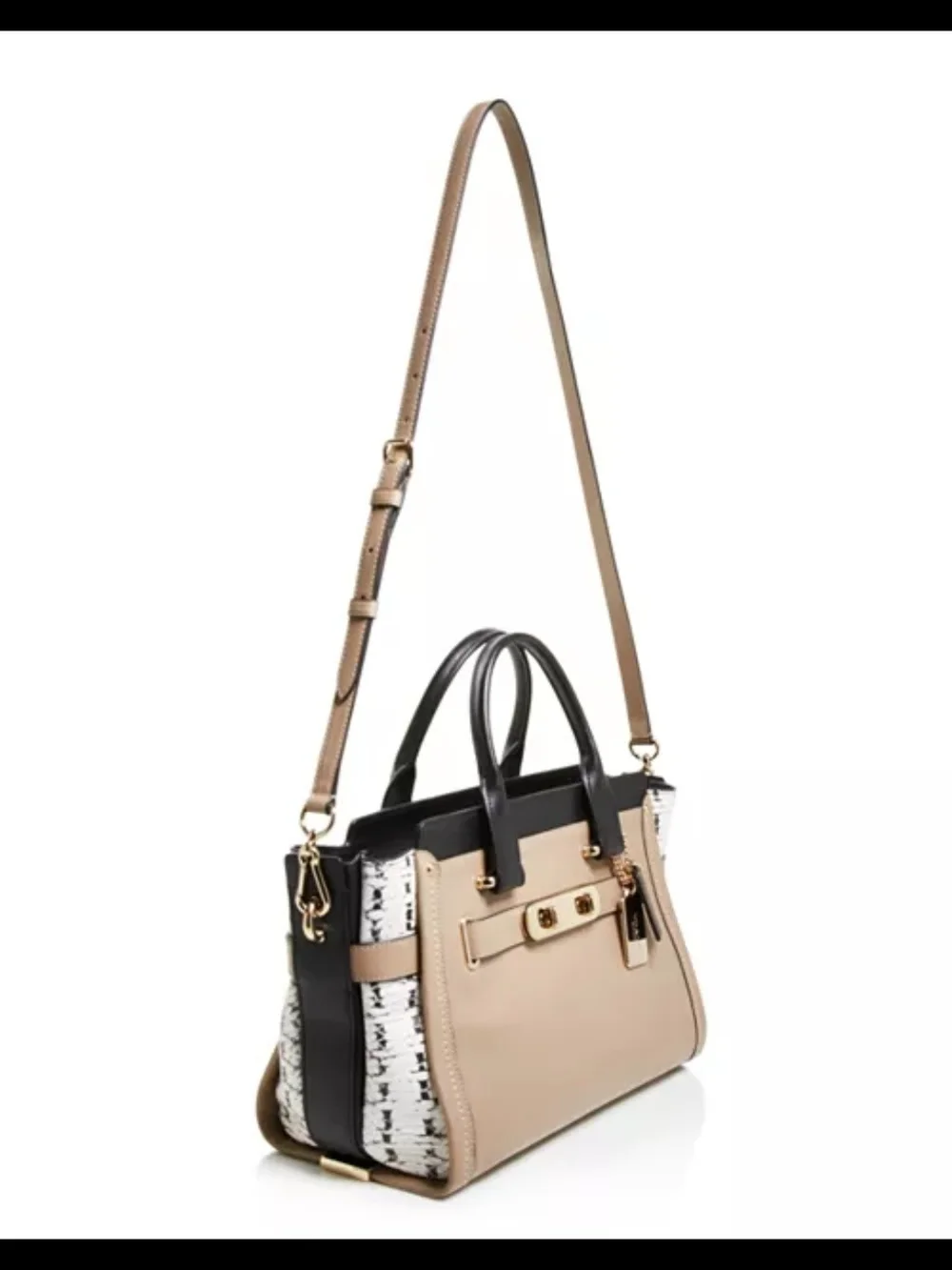 COACH Color Block Exotic Swagger Satchel (Style No. 36496) in the 